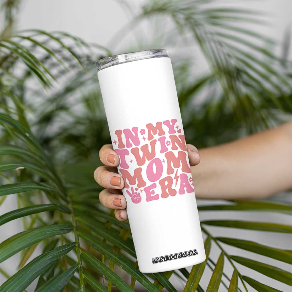 In My Twin Mom Era Skinny Tumbler Funny Mama Twin Pregnancy Announcement TS12 Print Your Wear