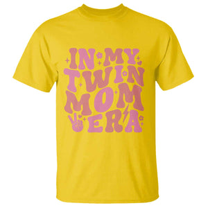 In My Twin Mom Era T Shirt Funny Mama Twin Pregnancy Announcement TS12 Daisy Print Your Wear