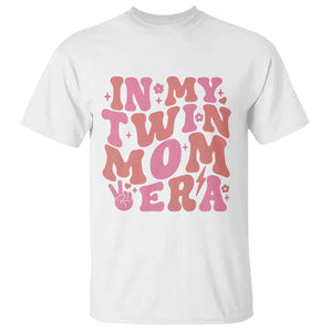 In My Twin Mom Era T Shirt Funny Mama Twin Pregnancy Announcement TS12 White Print Your Wear