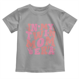 In My Twin Mom Era Toddler T Shirt Funny Mama Twin Pregnancy Announcement TS12 Sport Gray Print Your Wear
