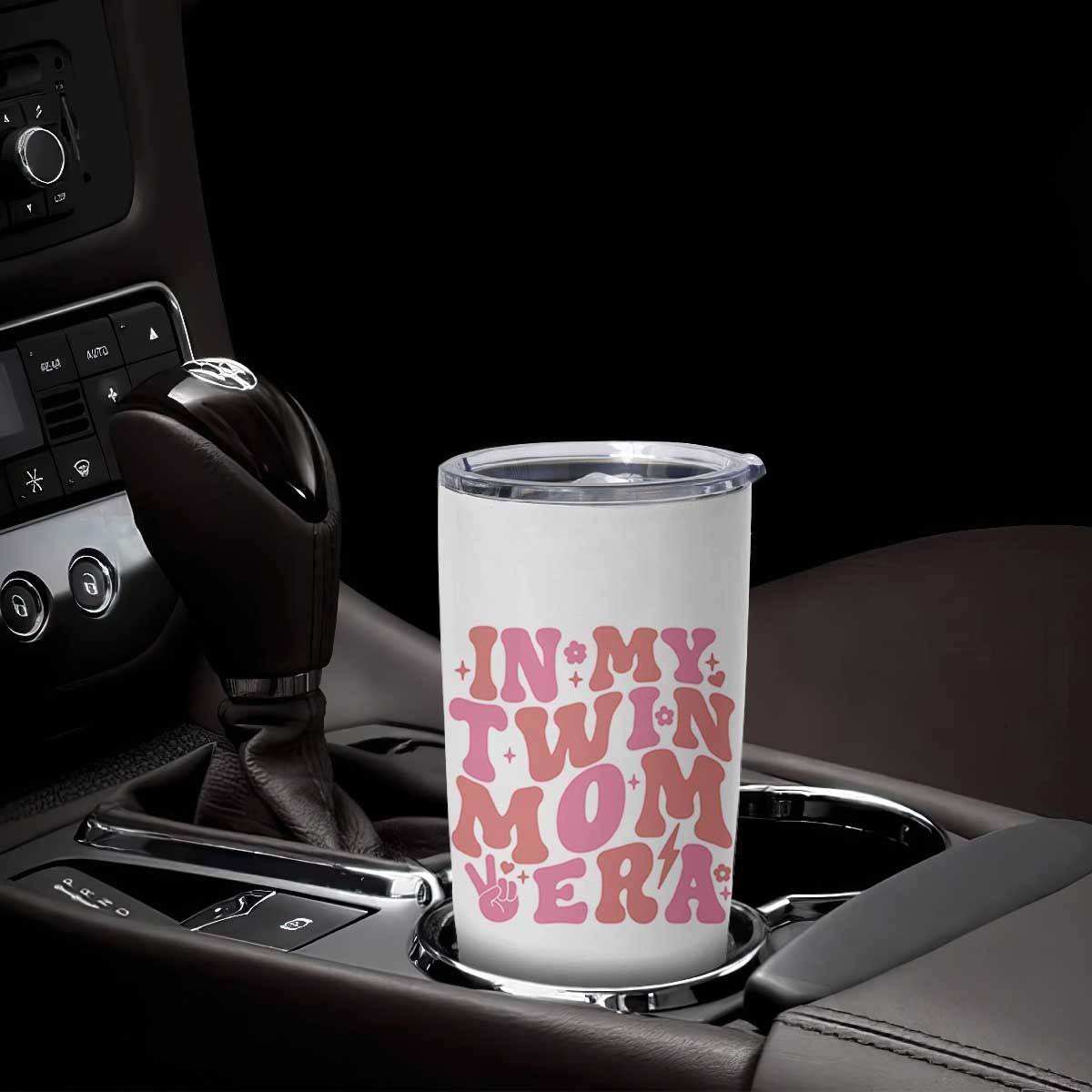 In My Twin Mom Era Tumbler Cup Funny Mama Twin Pregnancy Announcement TS12 Print Your Wear