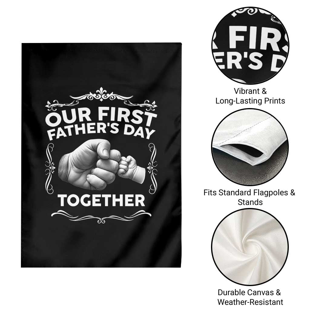 Proud New Dad Garden Flag Our First Fathers Day Together Gift TS12 Print Your Wear