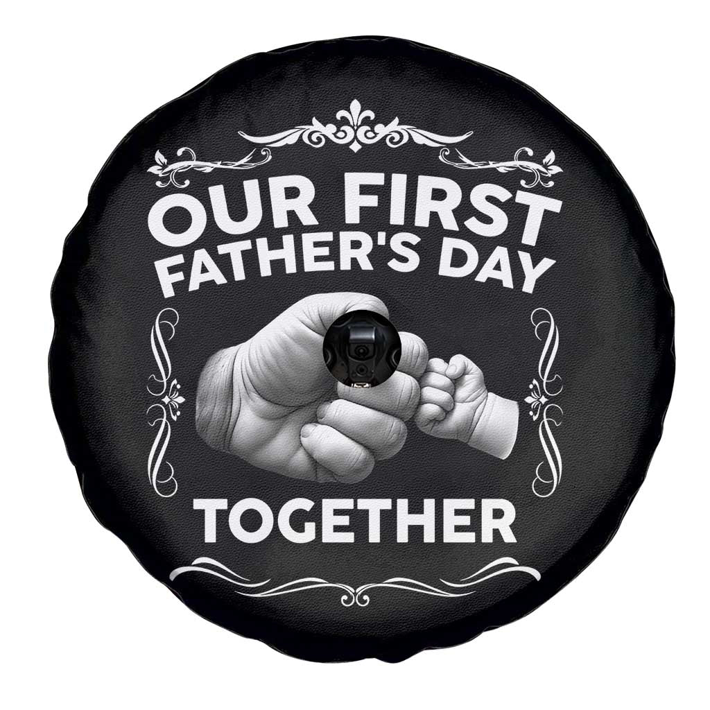 Proud New Dad Spare Tire Cover Our First Fathers Day Together Gift TS12 Print Your Wear