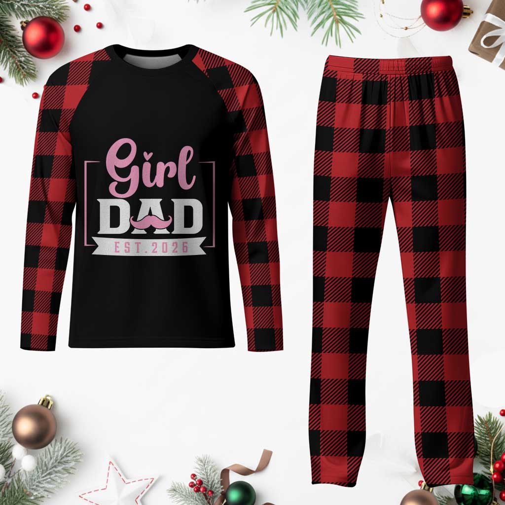 Girl Dad Est 2026 Plaid Pajama Set Proud New Dad Gift TS12 Buffalo Plaid Print Your Wear