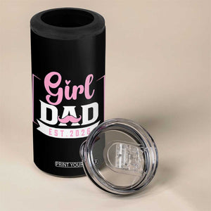 Girl Dad Est 2026 4 in 1 Can Cooler Tumbler Proud New Dad Gift TS12 Print Your Wear
