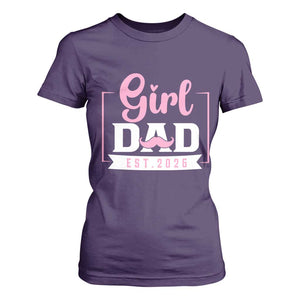 Girl Dad Est 2026 T Shirt For Women Proud New Dad Gift TS12 Purple Print Your Wear
