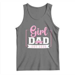Girl Dad Est 2026 Tank Top Proud New Dad Gift TS12 Black Heather Print Your Wear