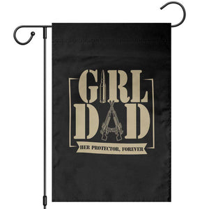 Girl Dad Her Protector Forever Garden Flag New Dad Fathers Day Gift TS12 Black Print Your Wear