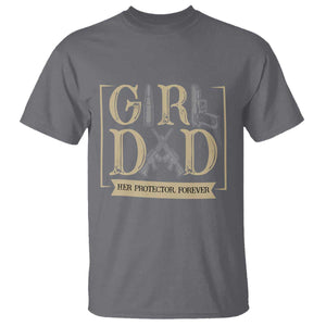 Girl Dad Her Protector Forever T Shirt Proud Father Of A Daughter TS12 Charcoal Print Your Wear