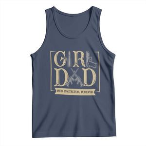 Girl Dad Her Protector Forever Tank Top Proud Father Of A Daughter TS12 Navy Print Your Wear