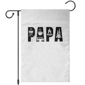 Camping Papa Garden Flag Camper Dad Fathers Day Gift TS12 White Print Your Wear