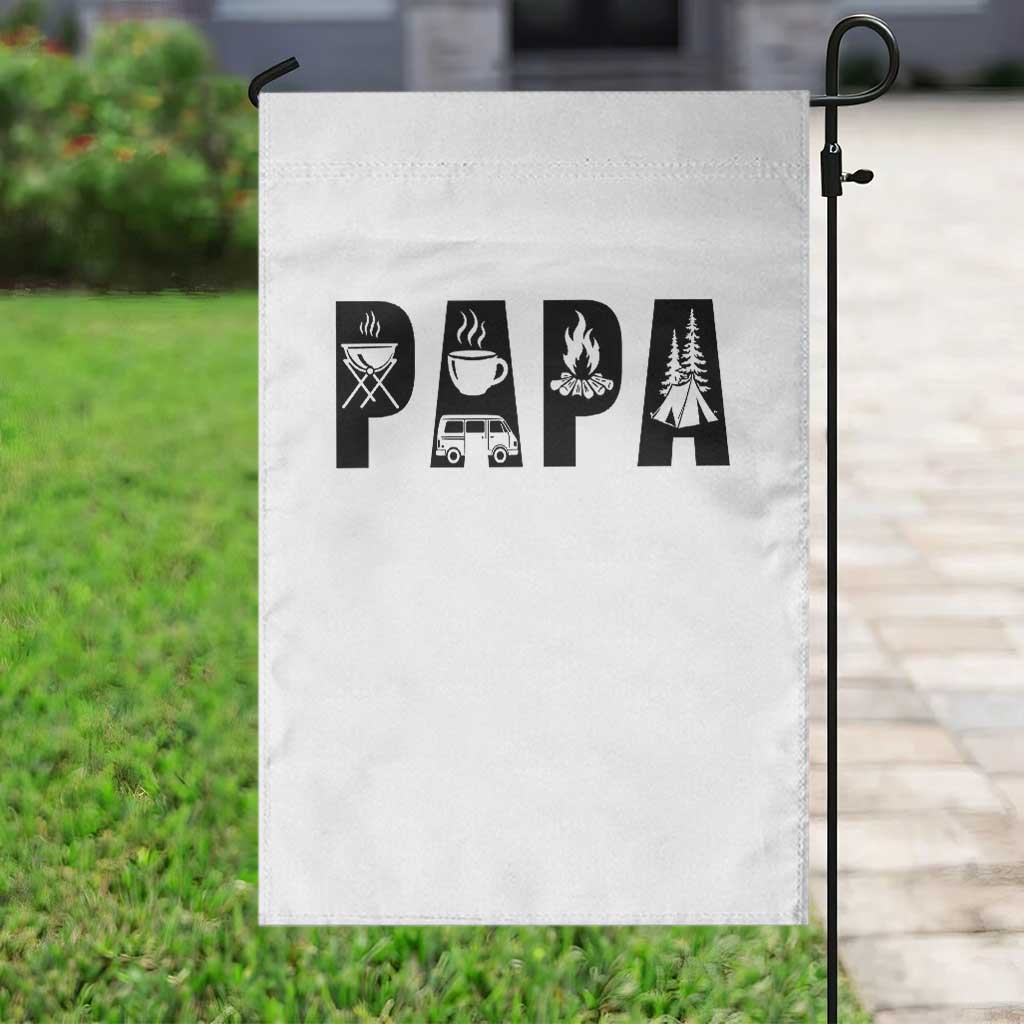 Camping Papa Garden Flag Camper Dad Fathers Day Gift TS12 Print Your Wear