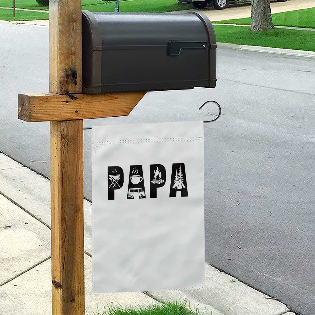 Camping Papa Garden Flag Camper Dad Fathers Day Gift TS12 Print Your Wear