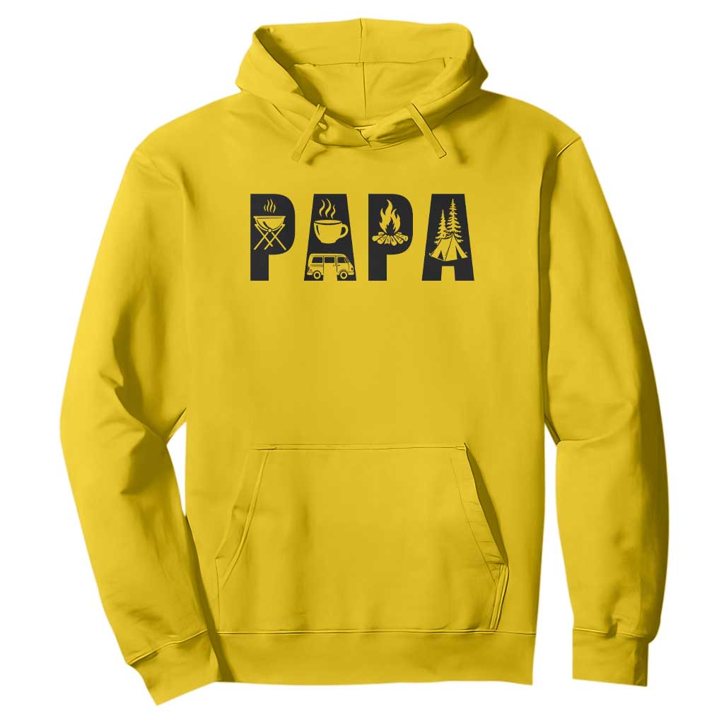 Camping Papa Hoodie Camper Dad Fathers Day Gift TS12 Daisy Print Your Wear