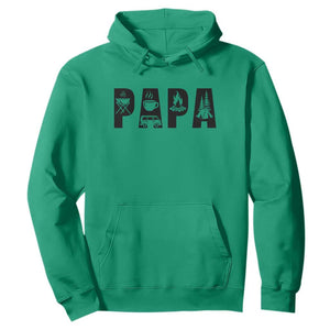 Camping Papa Hoodie Camper Dad Fathers Day Gift TS12 Irish Green Print Your Wear