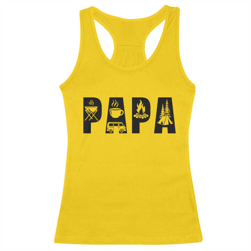 Camping Papa Racerback Tank Top Camper Dad Fathers Day Gift TS12 Daisy Print Your Wear