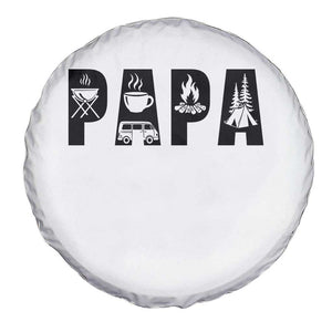 Camping Papa Spare Tire Cover Camper Dad Fathers Day Gift TS12 Print Your Wear