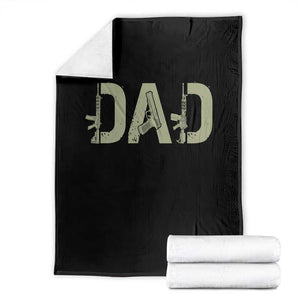 Gun Lover Dad Throw Blanket Funny Hunter Dad Fathers Day Gift TS12 Black Print Your Wear