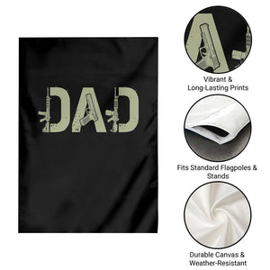 Gun Lover Dad Garden Flag Funny Hunter Dad Fathers Day Gift TS12 Print Your Wear