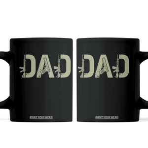 Gun Lover Dad Coffee Mug Funny Hunter Dad Fathers Day Gift TS12 Black Print Your Wear