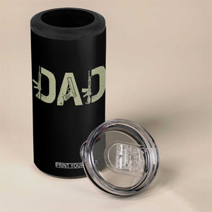 Gun Lover Dad 4 in 1 Can Cooler Tumbler Funny Hunter Dad Fathers Day Gift TS12 Print Your Wear