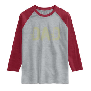 Gun Lover Dad Raglan Shirt Funny Hunter Dad Fathers Day Gift TS12 Heather Gray Heather Red Print Your Wear