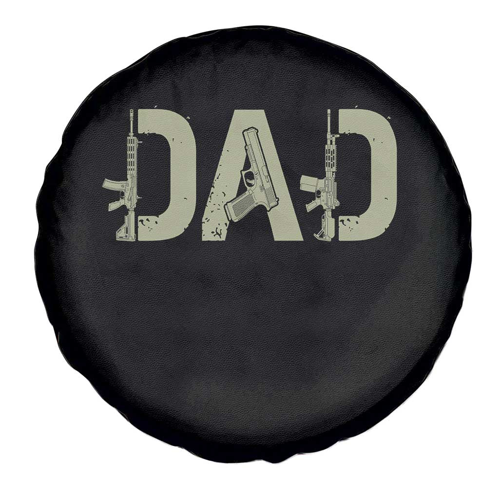 Gun Lover Dad Spare Tire Cover Funny Hunter Dad Fathers Day Gift TS12 Print Your Wear