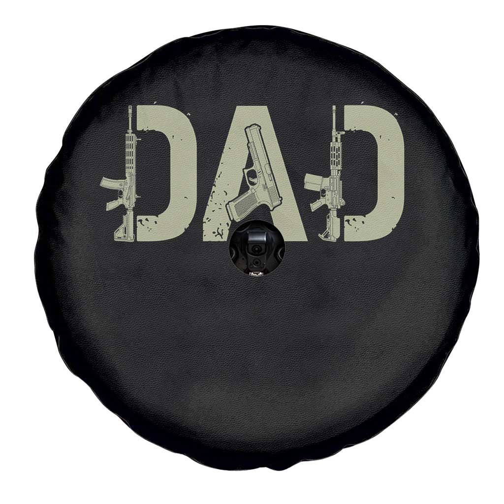 Gun Lover Dad Spare Tire Cover Funny Hunter Dad Fathers Day Gift TS12 Print Your Wear