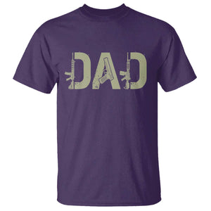 Gun Lover Dad T Shirt Funny Hunter Dad Fathers Day Gift TS12 Purple Print Your Wear