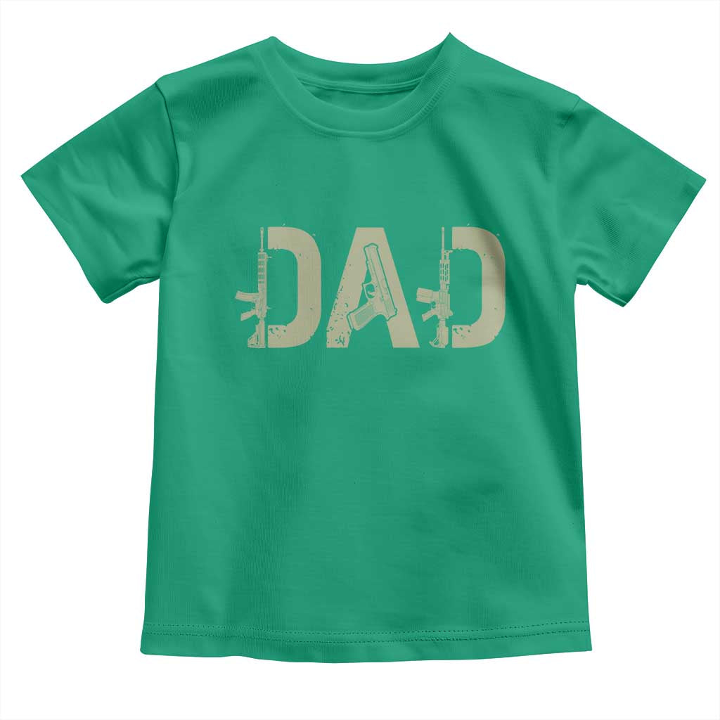 Gun Lover Dad Toddler T Shirt Funny Hunter Dad Fathers Day Gift