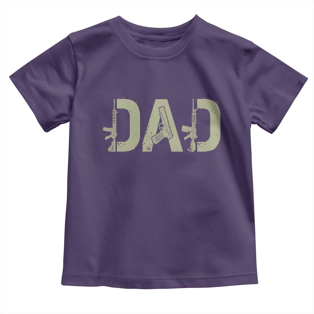 Gun Lover Dad Toddler T Shirt Funny Hunter Dad Fathers Day Gift