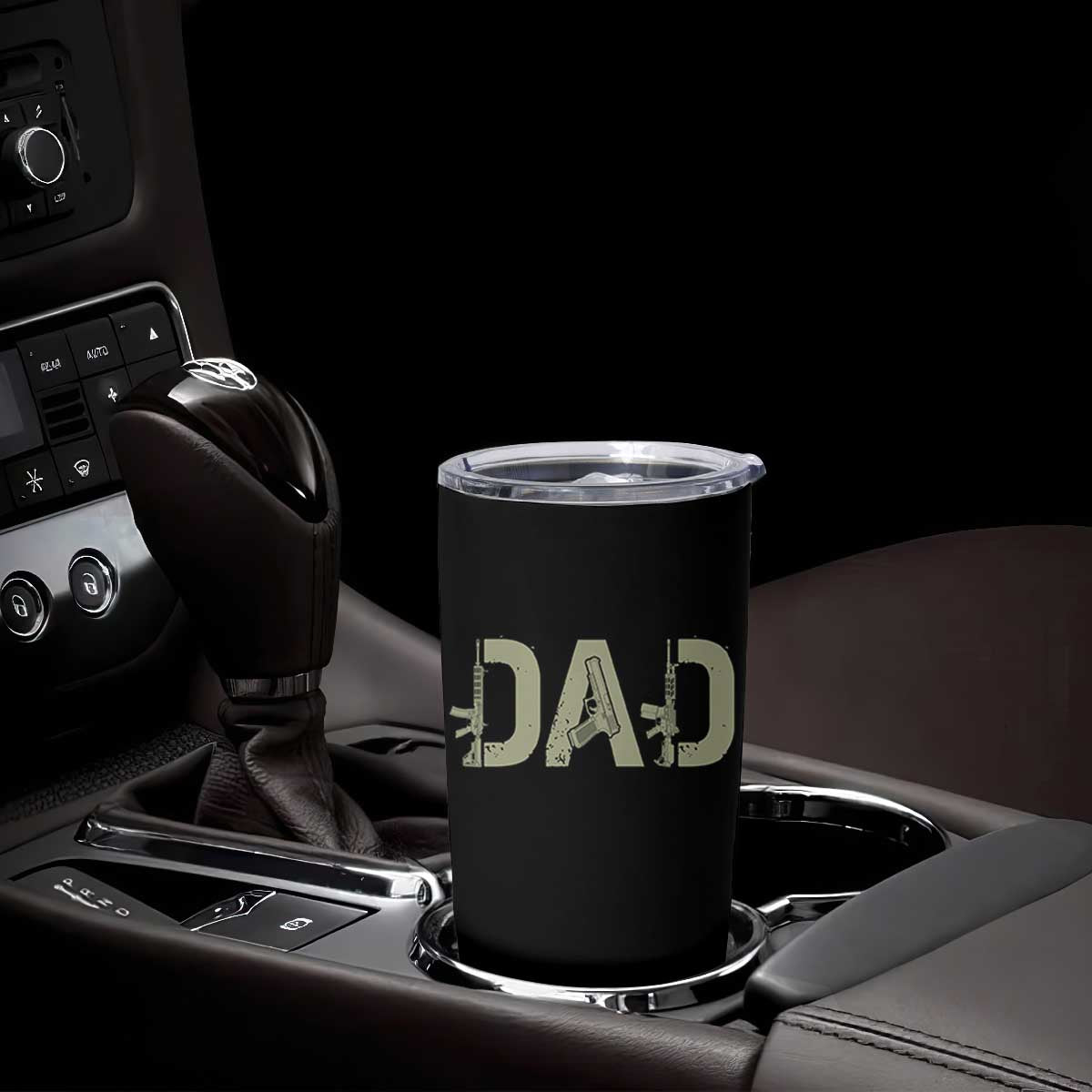 Gun Lover Dad Tumbler Cup Funny Hunter Dad Fathers Day Gift TS12 Print Your Wear