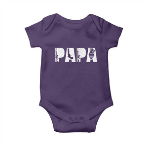 Proud Hunter Dad Baby Onesie Funny Hunting Lifestyle Fathers Day Gift TS12 Purple Print Your Wear
