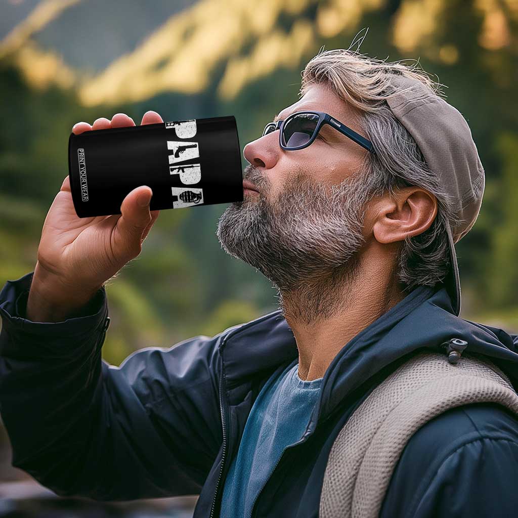 Proud Hunter Dad 4 in 1 Can Cooler Tumbler Funny Hunting Lifestyle Fathers Day Gift TS12 Print Your Wear