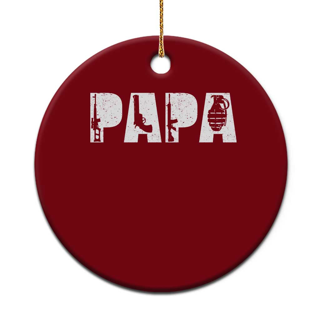 Proud Hunter Dad Ceramic Ornament Funny Hunting Lifestyle Fathers Day Gift TS12 1pc Red Print Your Wear