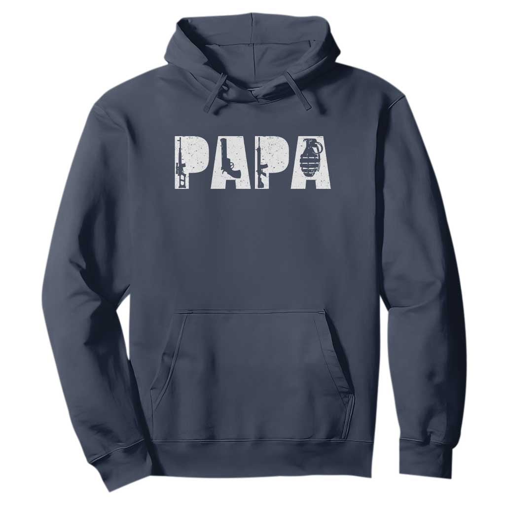 Proud Hunter Dad Hoodie Funny Hunting Lifestyle Fathers Day Gift TS12 Navy Print Your Wear