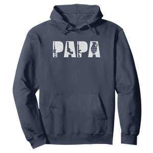 Proud Hunter Dad Hoodie Funny Hunting Lifestyle Fathers Day Gift TS12 Navy Print Your Wear