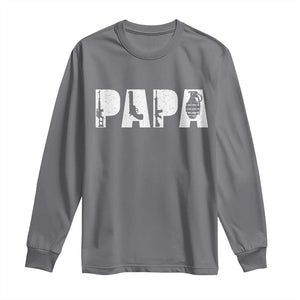 Proud Hunter Dad Long Sleeve Shirt Funny Hunting Lifestyle Fathers Day Gift TS12 Charcoal Print Your Wear
