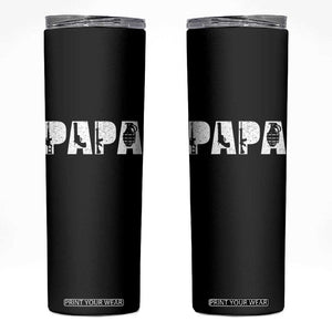 Proud Hunter Dad Skinny Tumbler Funny Hunting Lifestyle Fathers Day Gift TS12 Black Print Your Wear