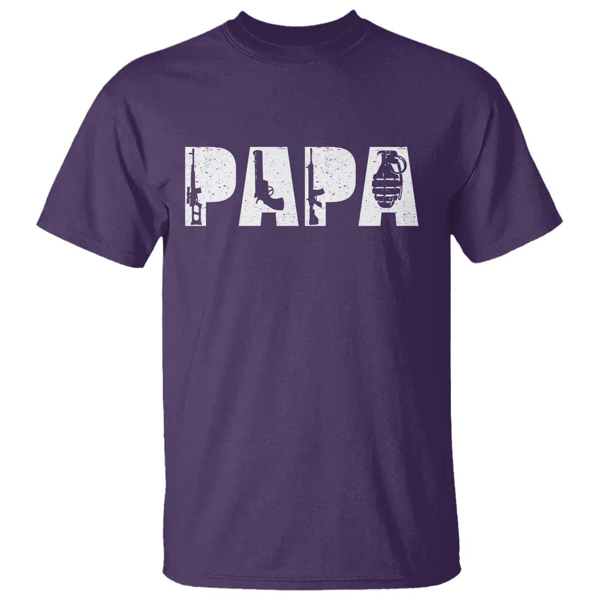 Proud Hunter Dad T Shirt Funny Hunting Lifestyle Fathers Day Gift TS12 Purple Print Your Wear