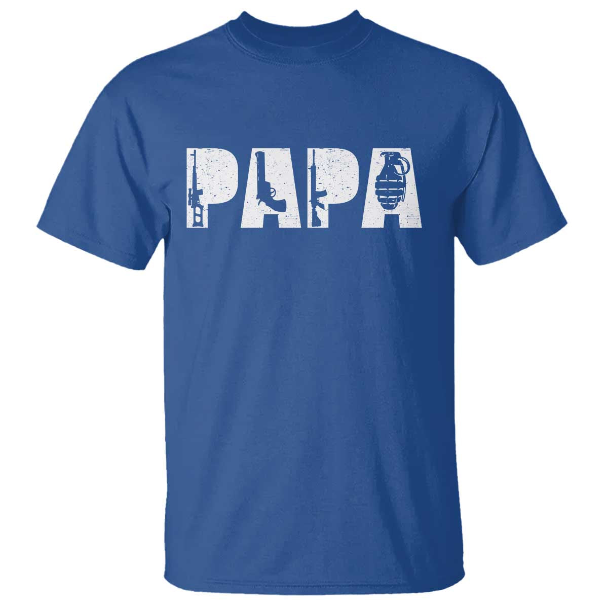 Proud Hunter Dad T Shirt Funny Hunting Lifestyle Fathers Day Gift TS12 Royal Blue Print Your Wear