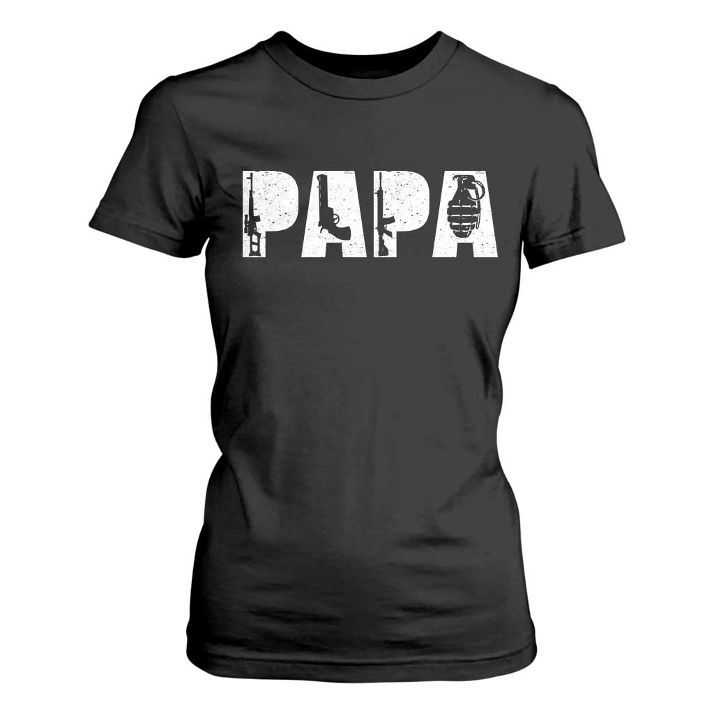 Proud Hunter Dad T Shirt For Women Funny Hunting Lifestyle Fathers Day Gift TS12 Black Print Your Wear