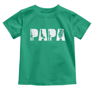 Proud Hunter Dad Toddler T Shirt Funny Hunting Lifestyle Fathers Day Gift TS12 Irish Green Print Your Wear