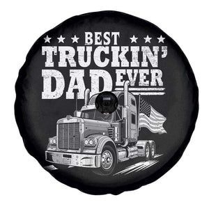 Best Truckin Dad Ever Spare Tire Cover Trucker Papa Fathers Day Gift TS12 Print Your Wear