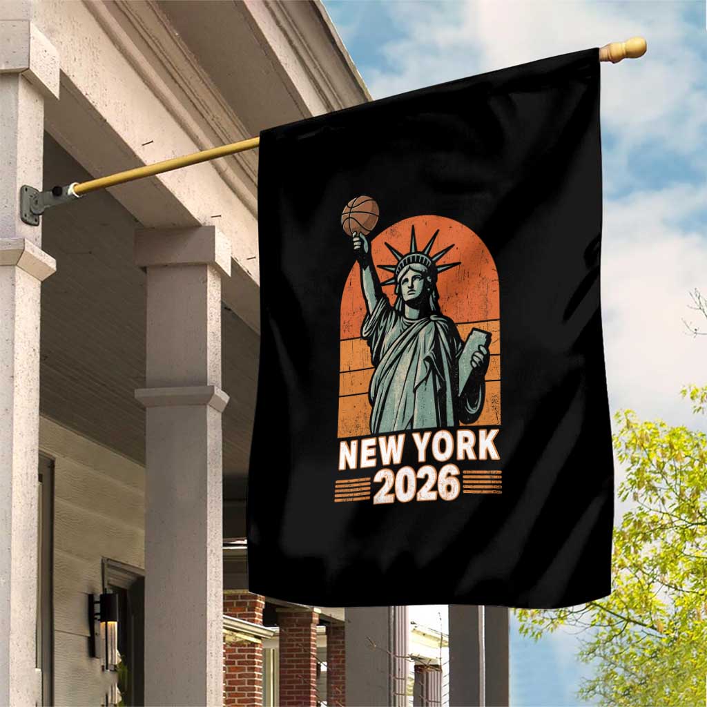 Vintage Statue Of Liberty Basketball Garden Flag New York Sports Lover
