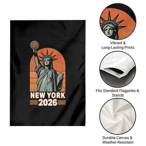 Vintage Statue Of Liberty Basketball Garden Flag New York Sports Lover