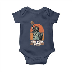 Vintage Statue Of Liberty Basketball Baby Onesie New York Sports Lover