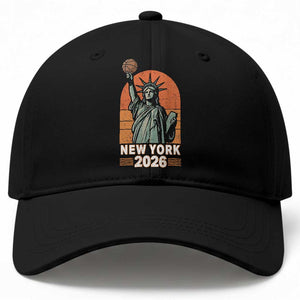 Vintage Statue Of Liberty Basketball Baseball Cap New York Sports Lover