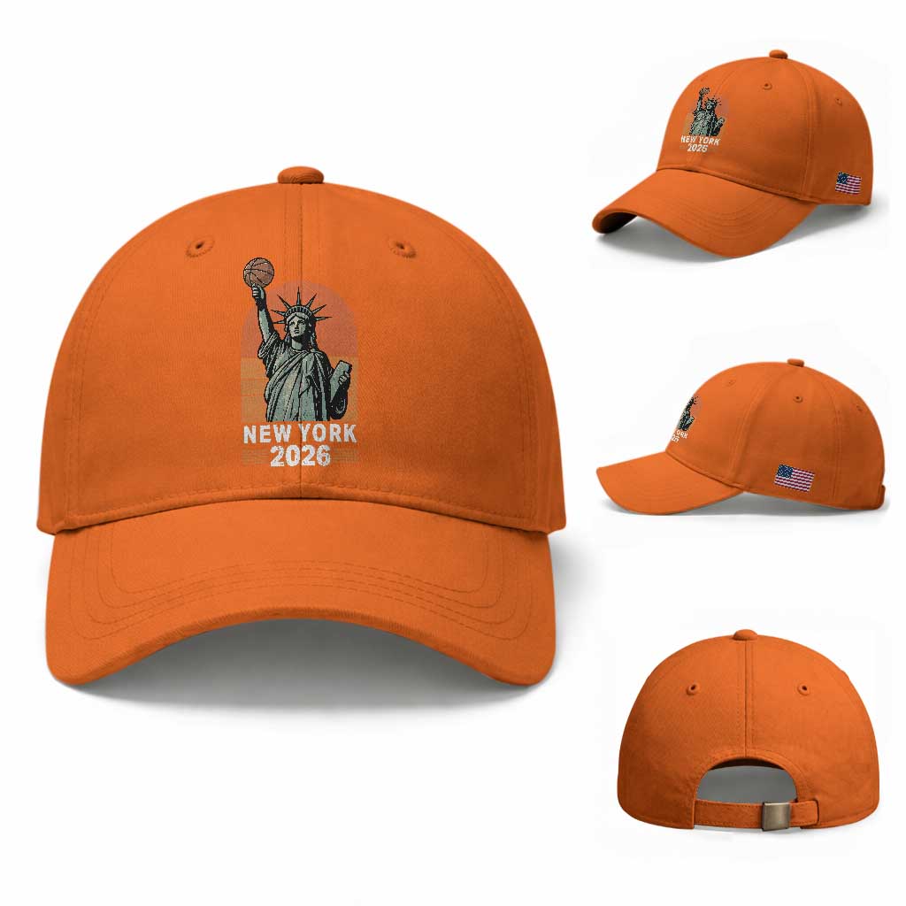Vintage Statue Of Liberty Basketball Baseball Cap New York Sports Lover
