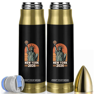 Vintage Statue Of Liberty Basketball Bullet Tumbler New York Sports Lover
